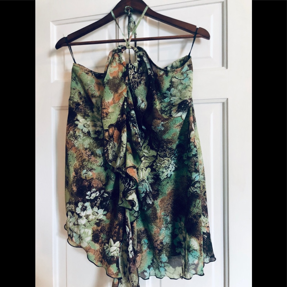 Lane Bryant Flowing Halter Top